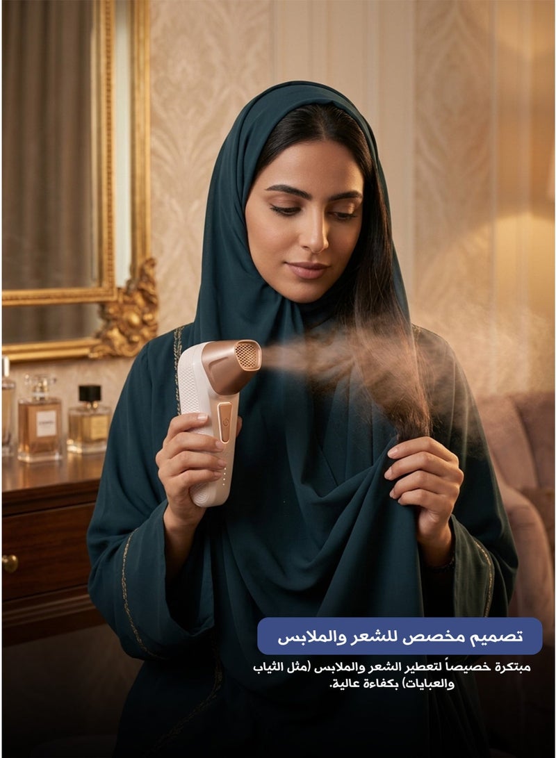 مبخر بخور إلكتروني محمول مخصص للشعر والملابس – مشط مدمج لتوزيع الرائحة بانتظام، شحن USB، حجرة تسخين سيراميك، مناسب للعود والبخور - Image 1