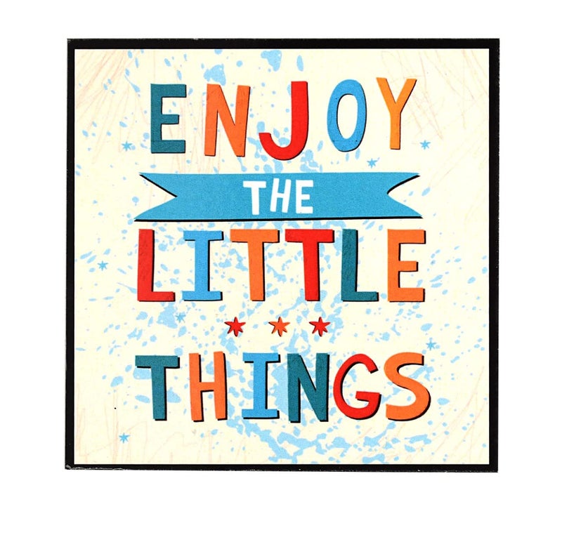 SKYWALK MDF Fridge Magnet with Funny and Inspirational Quotes-Enjoy The Little Things,Perfect for Gifting and Decoration - Image 4