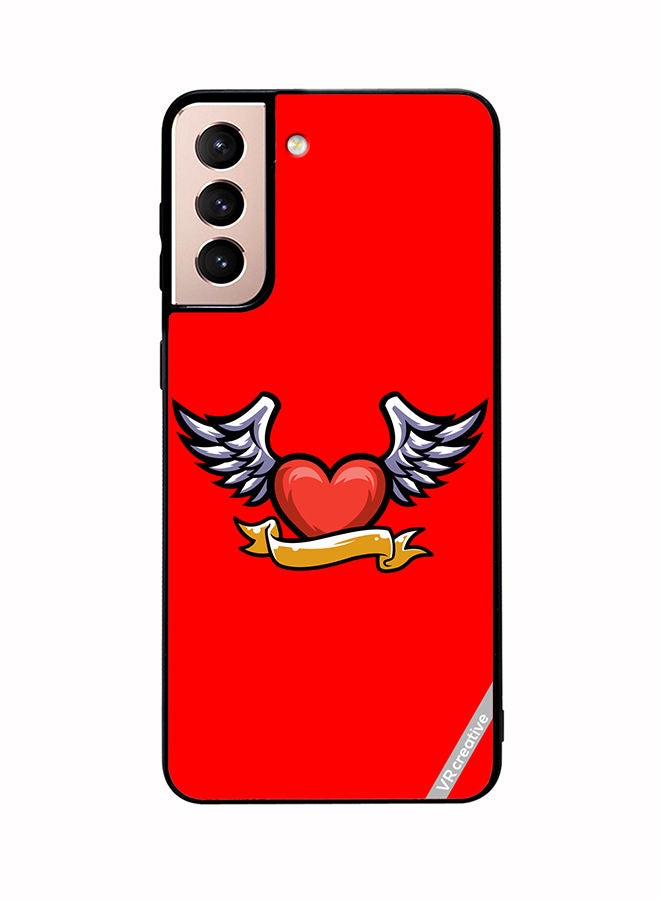 VR CREATIVE Protective Case Cover For Samsung Galaxy S21 Plus 5G Loving Heart Design Multicolour - Image 1