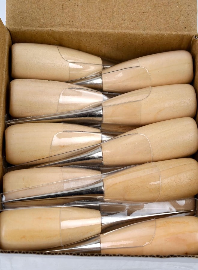 MAGIKON 20-Pack Wooden Handle Leather Stitching Sewing Awl Repair Tool (Round) #1 - Image 4