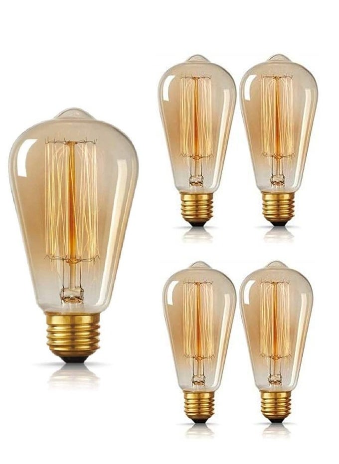 MODI LED Bulb Edison Vintage 6W Warm White 5pcs set  - Image 1