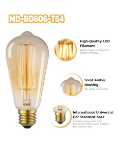 MODI LED Bulb Edison Vintage 6W Warm White 140x64 millimeter 5pcs set  - Image 2