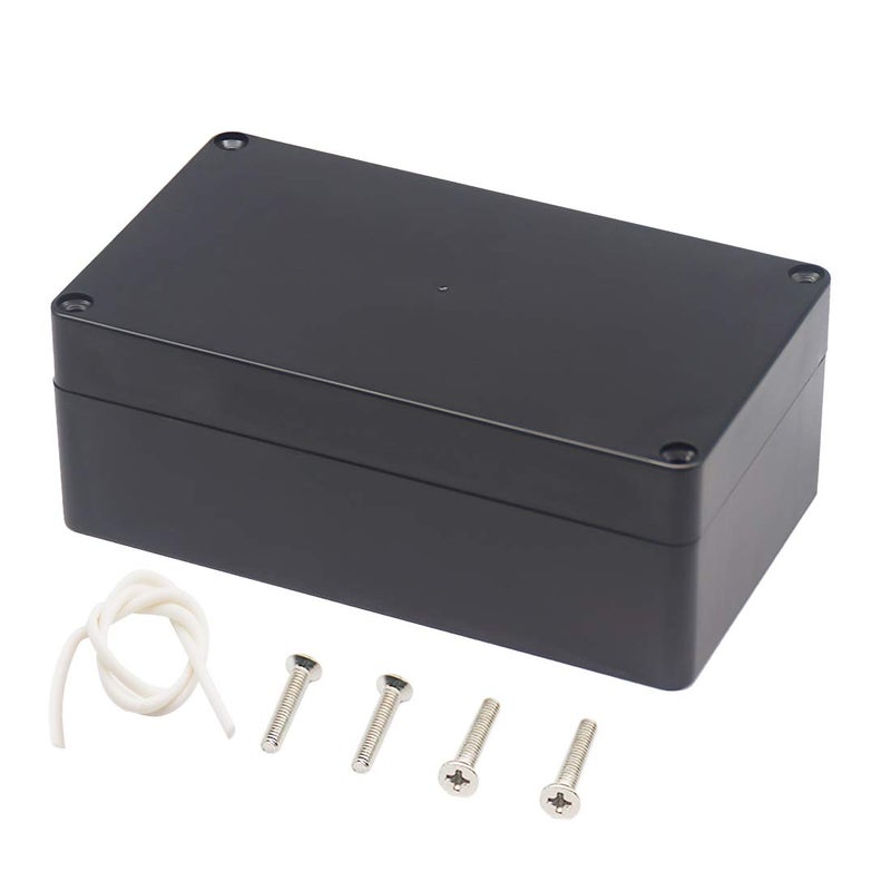 Junction Box Zulkit Project Box IP65 Waterproof Outdoor Box ABS Plastic Electrical Boxes Electronic Enclosure Black 622 x 354 x 236 inch 158 x 90 x 60mm