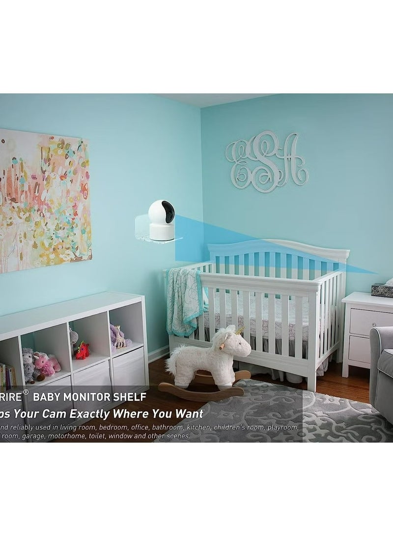 Acrylic Floating Wall Shelves Set of 3 for Security Cameras Baby Monitors Speakers - Image 4