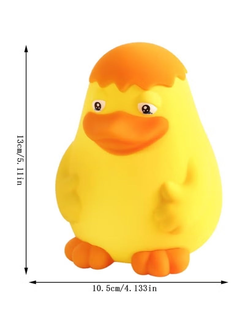 BlueFire Rechargeable Duck Silicone Night Light with Remote & Timer 🦆 | Cute Squishy Touch Bedside Lamp, Dimmable Warm White LED Mood Light for Kids & Adults | USB Portable Table Decor for Bedroom, Nursery, Living Room - Image 3