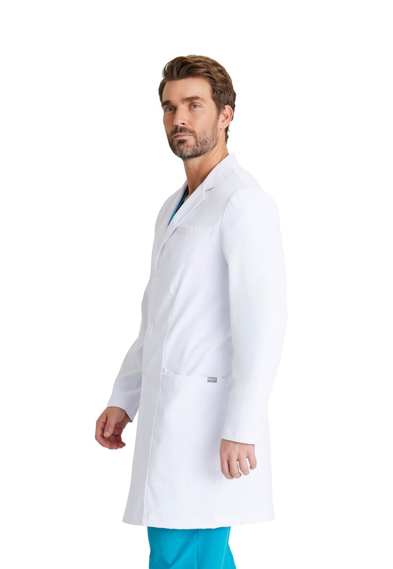 BARCO Verse Lab Coat for Men - Professional, 3-Pocket, 3-Button Closure Long Sleeve 38" Men's Lab Coat Small - Image 3
