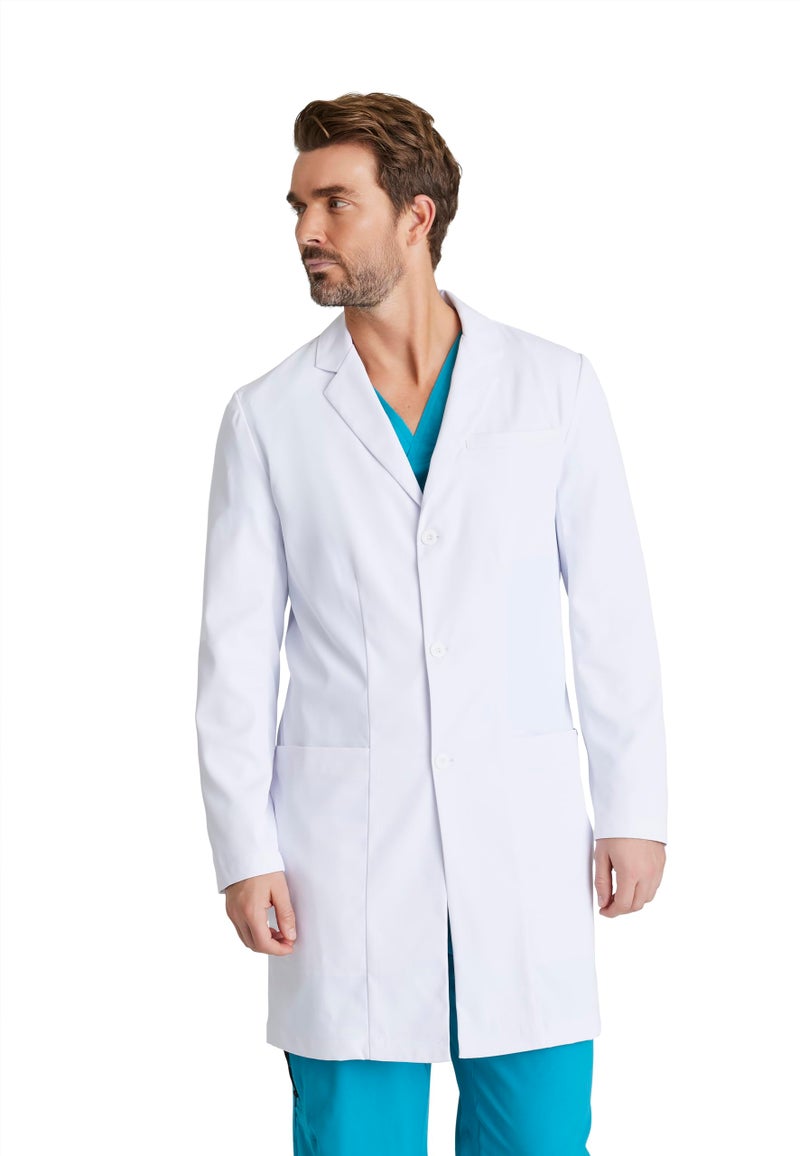 BARCO Verse Lab Coat for Men - Professional, 3-Pocket, 3-Button Closure Long Sleeve 38" Men's Lab Coat Small - Image 1