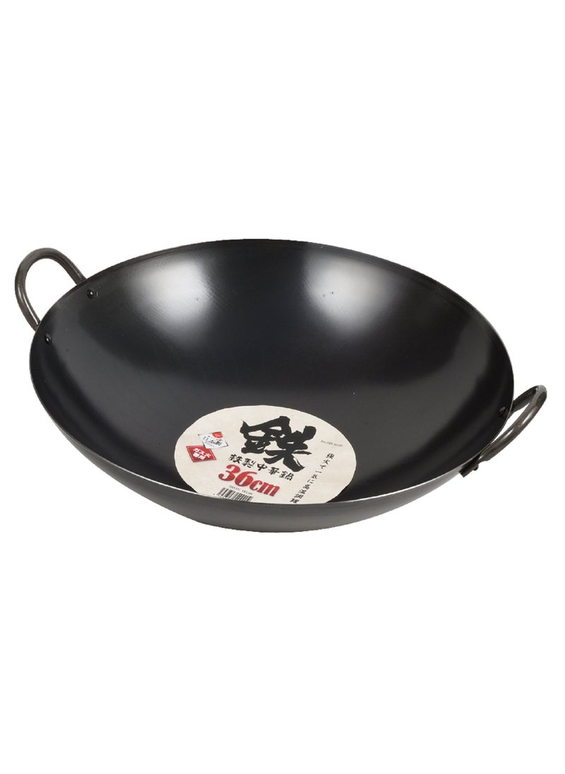 ãƒ‘ãƒ¼ãƒ«é‡‘å±ž(PEARL METAL) Pearl Metal HB4220 Wok 142 inches 36 cm Iron Black 