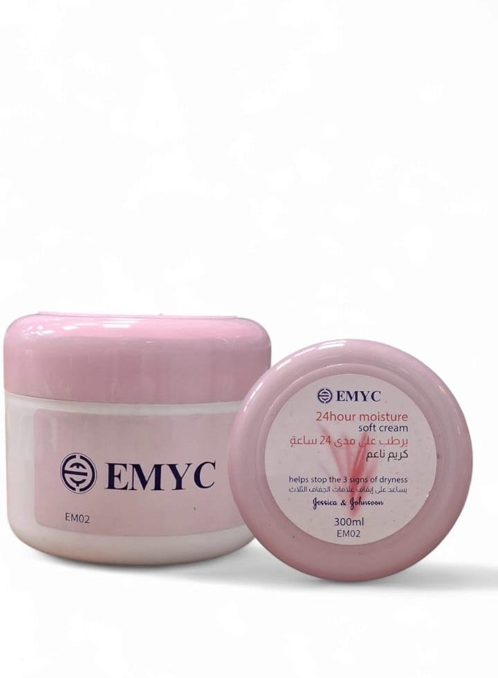 EMYC Soft cream that moisturizes for 24 hours, 300 ml