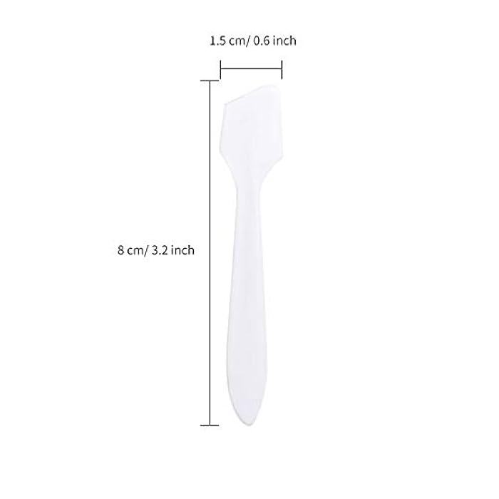 Senkary 200 Pack Small Cosmetic Spatulas 3.2 Inch Mini Makeup Spatula Disposable Plastic Facial Skincare Face Mask Spatula (Translucent) - Image 2