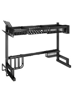 MAKS & CO. Stainless Steel Dish Drying Rack with Cutting Board & Cutlery Holder  - Image 1