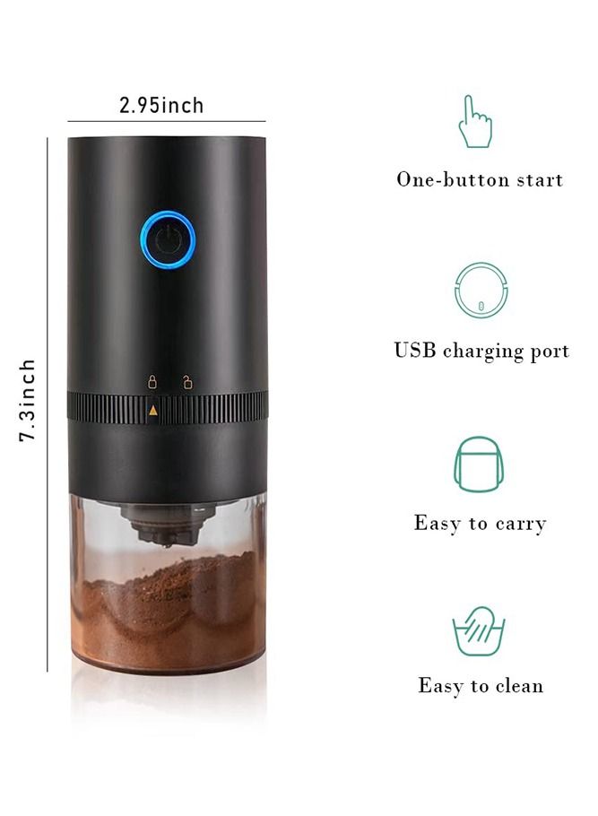 Electric Coffee Grinder with Adjustable Grind Setting for Office, Travel and Camping  - Image 2