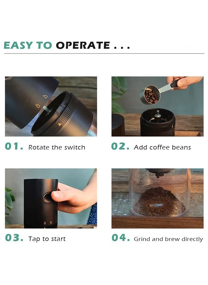 Electric Coffee Grinder with Adjustable Grind Setting for Office, Travel and Camping  - Image 4