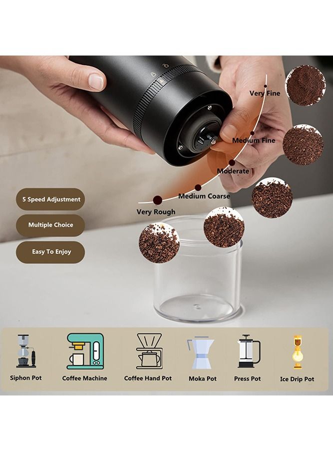 Electric Coffee Grinder with Adjustable Grind Setting for Office, Travel and Camping  - Image 3