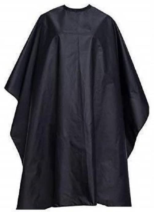 Elecsera Barber Hair Cutting Sheet Apron Hairdressing Salon Accessories (Black) Makeup Apron Makeup Apron - Image 1