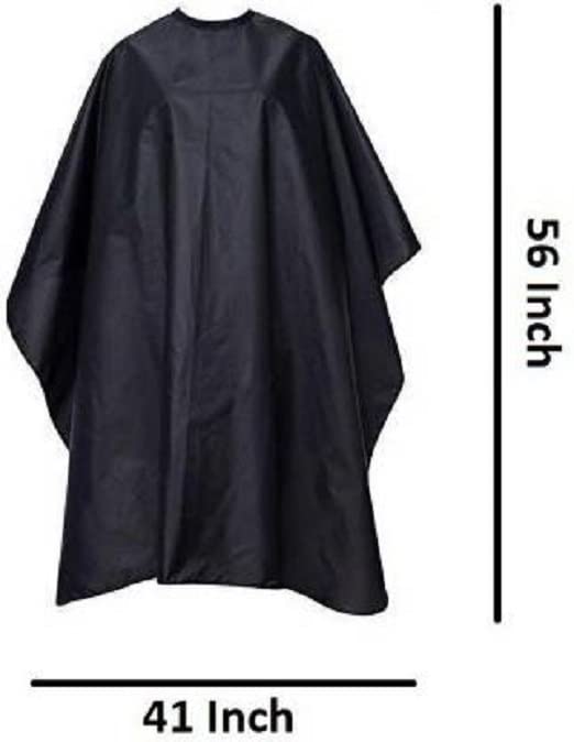 Elecsera Barber Hair Cutting Sheet Apron Hairdressing Salon Accessories (Black) Makeup Apron Makeup Apron - Image 2