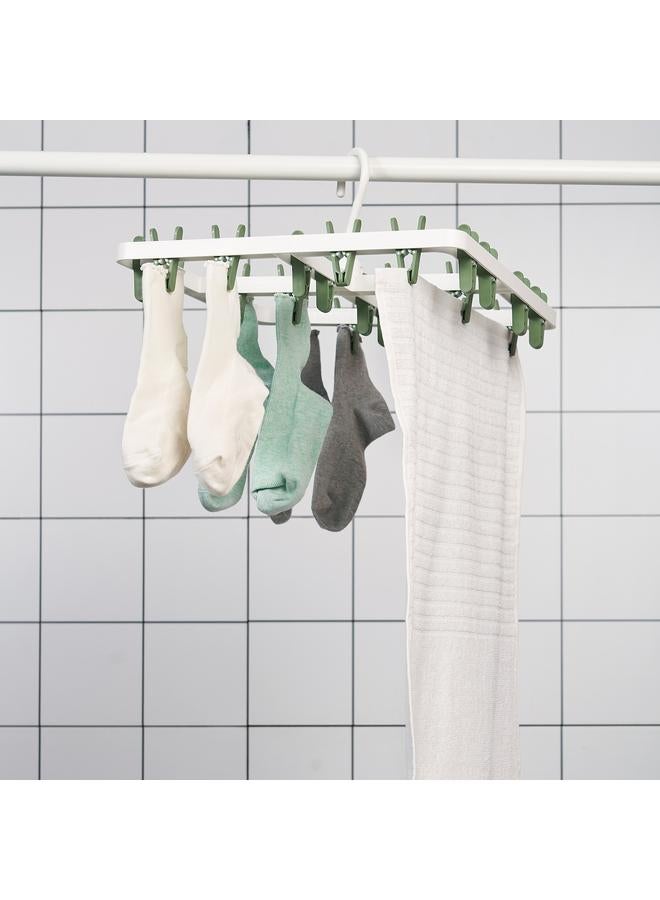 erorex Hang dryer 24 clothes pegs, green - Image 3