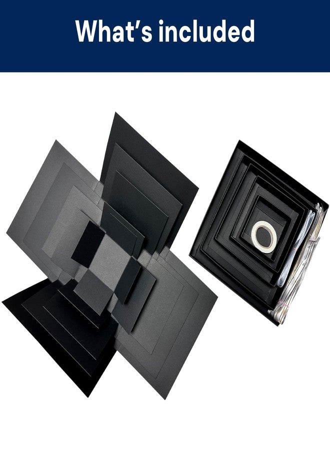 Hryan 5 Layer Gift Box, Multi Layered Explosion Photo DIY Box, Creative Surprise Picture Gift for Important Days and Holidays. (BLACK) - Image 2