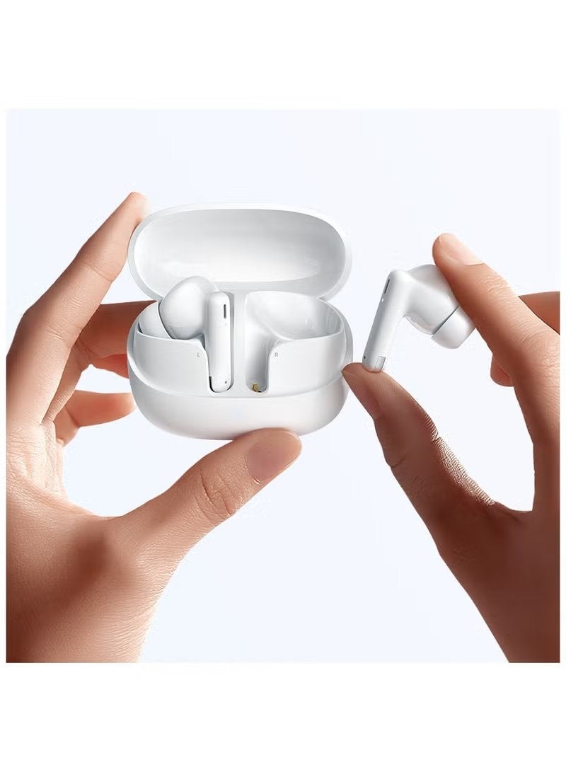 Mcdodo Wireless Earbuds Bluetooth 5.3 with 40 Hour Battery Life 21H Playback Compact Lightweight Design IPX4 Splash Resistant Stereo Sound Touch Control Comfortable Fit White - Image 2