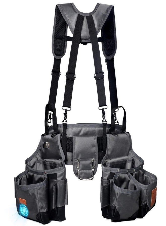 VIDAR TOOLS Tool Belt Organizer With Suspenders and Magnetic Tool Pouch.Heavy Duty Construction/Carpenter. - Image 1