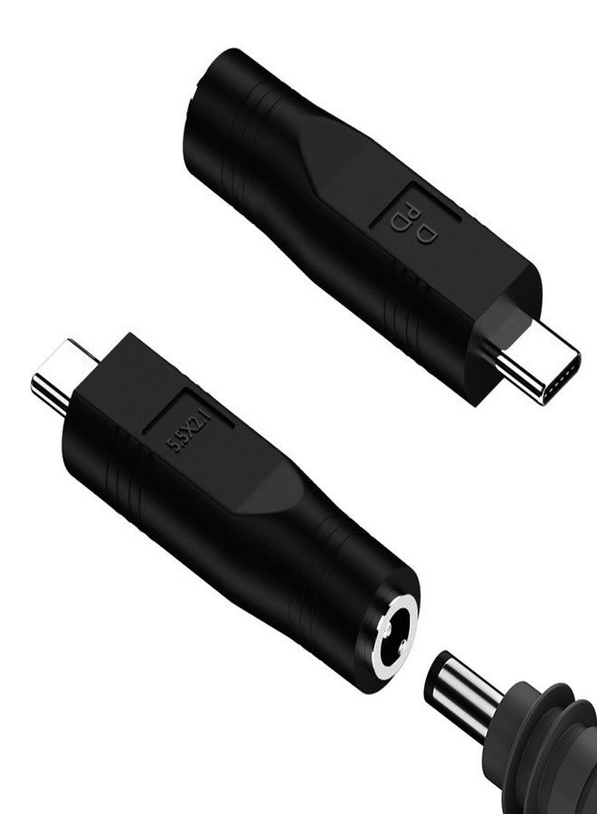 Jadebones 2 Pack USB C Male to DC Female Power Cable Adapter for Starlink Mini, Work with 20V/65W+ Type-C PD Source - Image 1