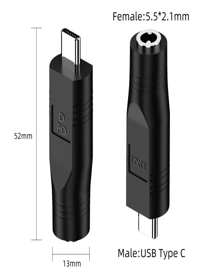 Jadebones 2 Pack USB C Male to DC Female Power Cable Adapter for Starlink Mini, Work with 20V/65W+ Type-C PD Source - Image 5