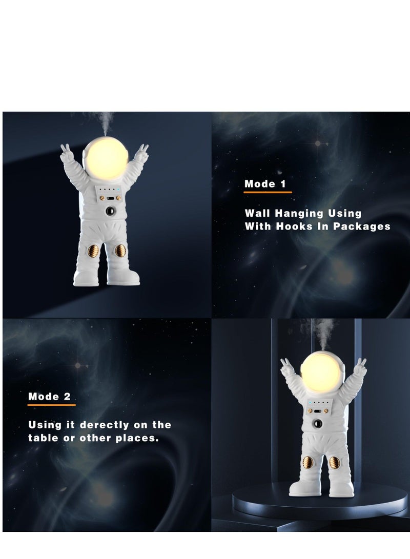 Captaintech Essential Oil Diffuser, Night Light with Timed Aroma Diffuser, Oils Aromatherapy Diffuser with Astronaut Night Light, Room Decor Aroma Diffuser, Warm White LED Lights for Bedroom, Bathroom, Hallway - Image 3