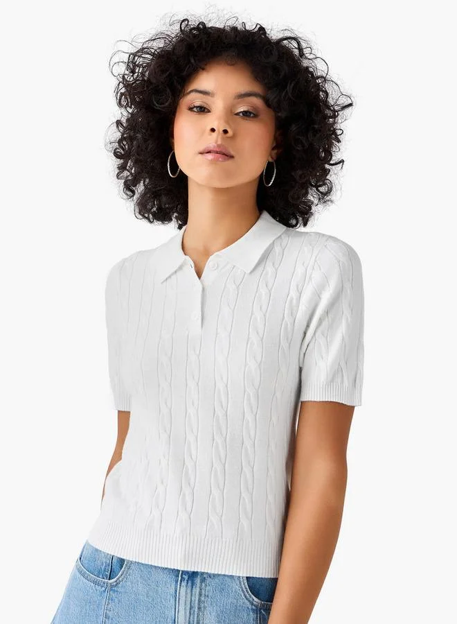 لي كوبر تي شيرت بولو لي كوبر بقصة عادية وتصميم محبوك بكابل