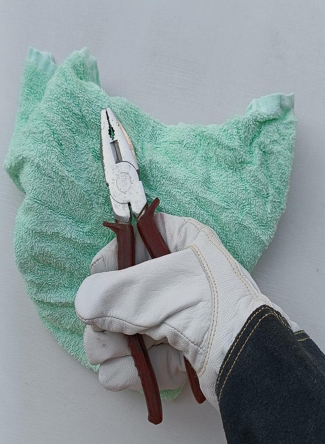 SupremePlus Recycled Color Terry Cloth Rags (10 lbs. Bag) - Super Absorbent Cotton Towel Cleaning Rags for Garage, Shop Rags, Industrial Use & Housekeeping - Shop Rags Bulk - Image 5
