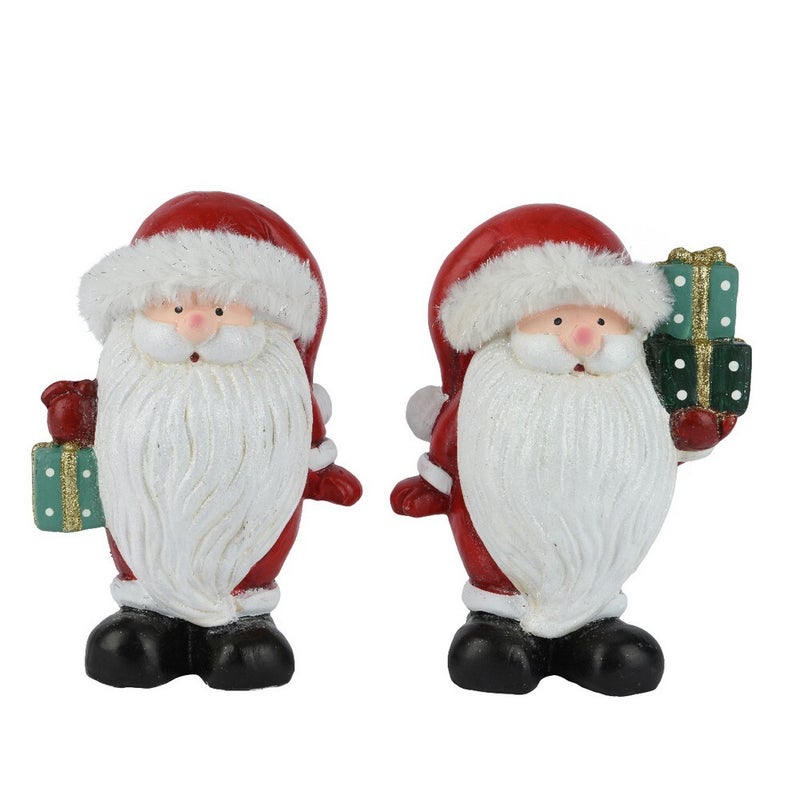 Kaemingk سانتا كايمينك - صناديق هدايا من الطين المحروق، زينة عيد الميلاد، زينة احتفالية، تمثال عطلة، ديكور داخلي، عرض على الطاولة، 1 قطعة بتصاميم متنوعة