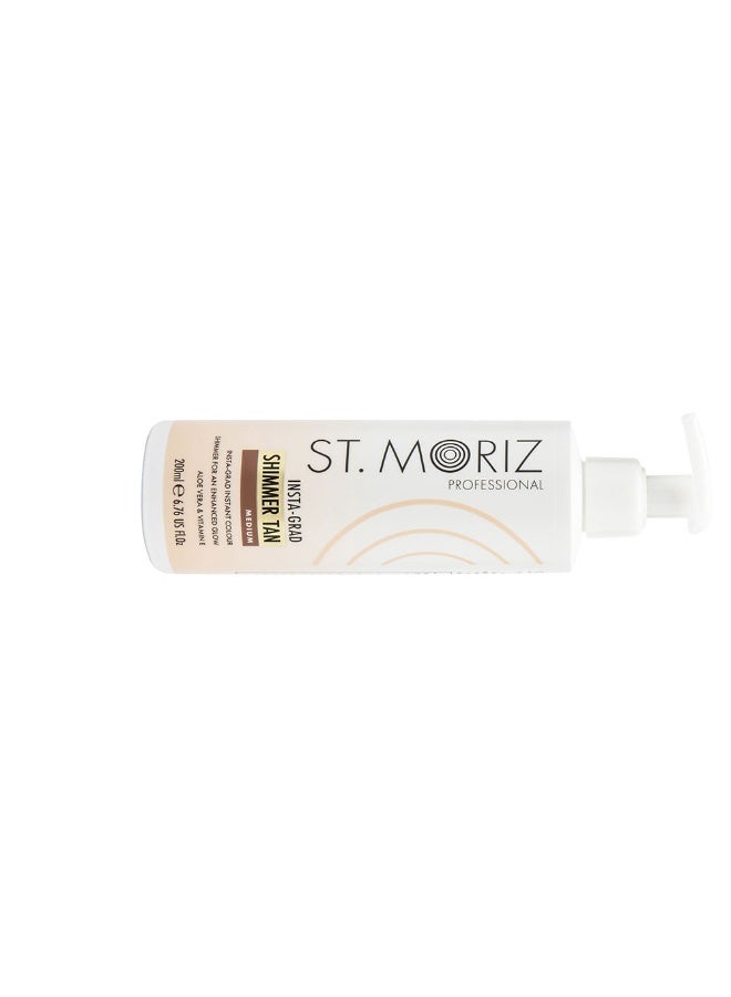 St. Moriz Insta-Grad Shimmer Tan Lotion Medium Shade 200ml - Image 2