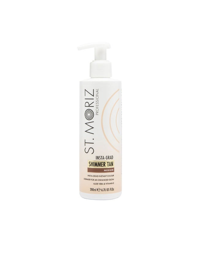 St. Moriz Insta-Grad Shimmer Tan Lotion Medium Shade 200ml - Image 1