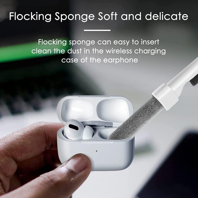 Earbuds Clean Pen Cleaning Pen for Airpods Pro 1 2 3Multi-Function Cleaner Kit Soft Brush for Bluetooth Earphones Case, Wireless Earphones Cleaning Tools for Lego Huawei Samsung MI - Image 3
