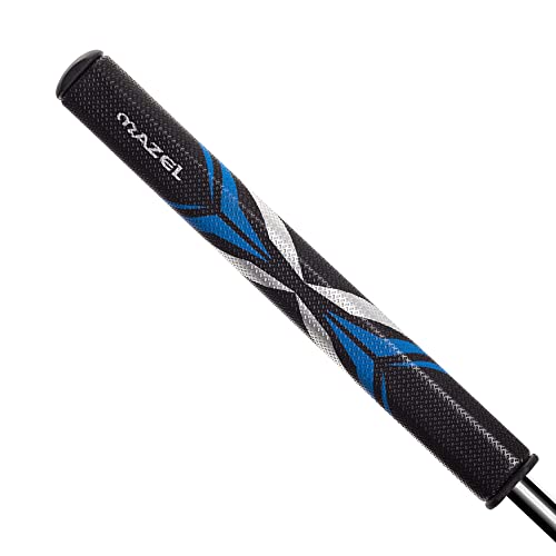 MAZEL Ultra-light Golf Putter Grip for Men - 2.0 Advanced Surface Texture Non-slip Golf Grip,Great Comfortable Feel and More Consistent Stroke. (Black Blue) - Image 1