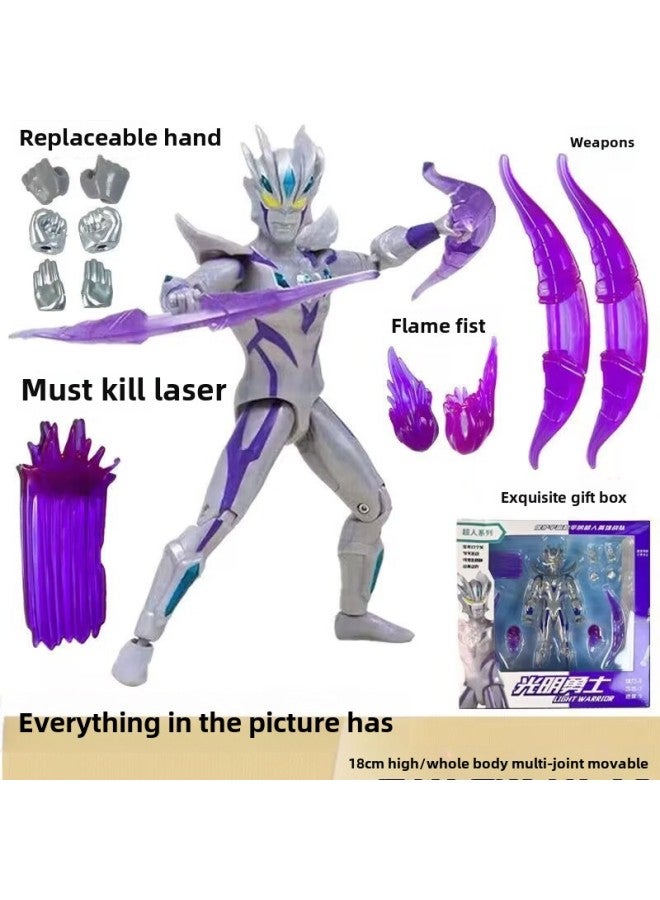 Ultraman Hand-made Spot Gold Cero Beria Geed Tiga Doll Model Stand Kidsren's Toys-Color:Infinite Sairo - Image 1