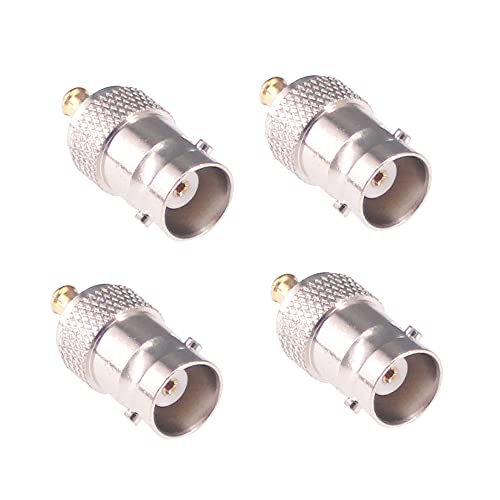 RFaha 4pcs MCX Male to BNC Female Connector RF Coaxial Coax Adapter(F70-4) - Image 1