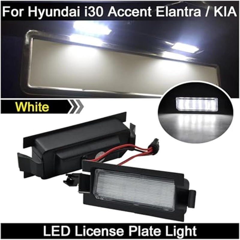Wivplex 2Pcs White License Plate Light for Hyundai and Kia - Image 3