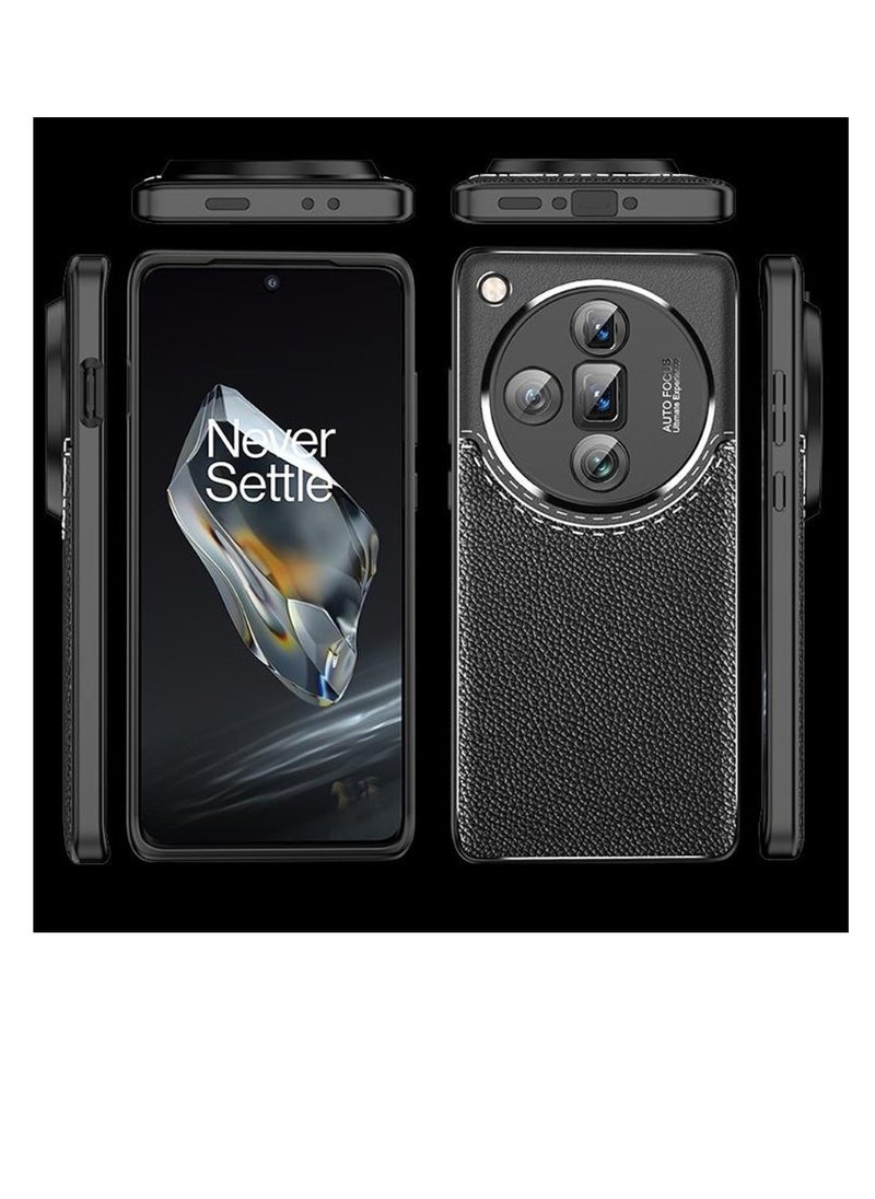 Generic - Oppo Find X7 Ultra Carbon Fiber Protective Case Cover with Litchi Pattern, Shockproof TPU, Anti-Slip, Ultra-Thin, Shock Absorption - Black - Image 1