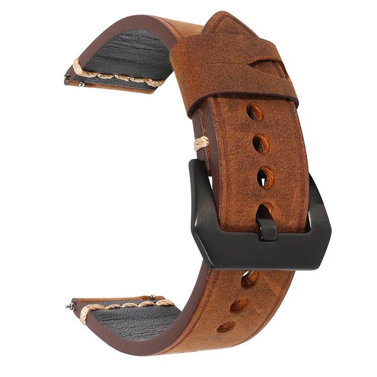 Bluejw 20mm 22mm 24mm Vintage Genuine Leather Watch Strap - Universal Replacement Band for Men Women Sports Accessories - Image 1