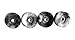 Teak Tuning Apex 61D Urethane Fingerboard Wheels Slim Bowl Shaped 75mm Diameter ABEC9 Stealth Bearings Made in The USA Grey White Swirl Colorway - Image 4