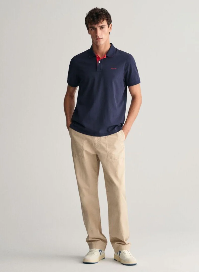 غانت Gant Contrast Piqué Polo Shirt