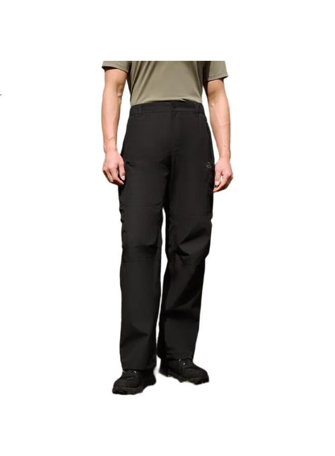 PELLIOT Outdoor Hard Shell Assault Pants Spring And Autumn Men'S And Women'S Windproof Waterproof Wear-Resistant Mountaineering Work Pants 115102001 Black Xl - Image 2