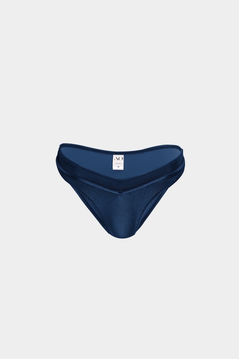 Açelya Okcu Acelya Okcu Premium Textured Piping Detailed Rhea Fit Women's Bikini Bottom  - Image 1