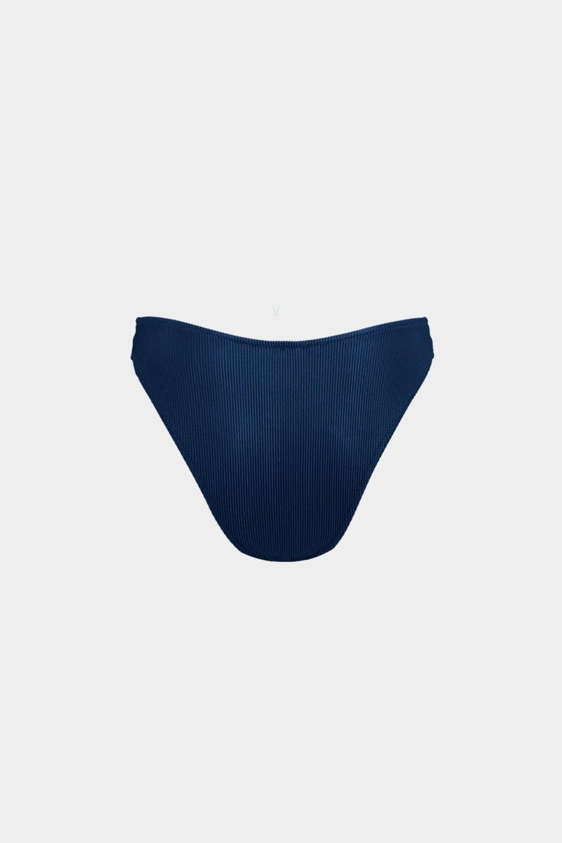 Açelya Okcu Acelya Okcu Premium Textured Piping Detailed Rhea Fit Women's Bikini Bottom  - Image 3