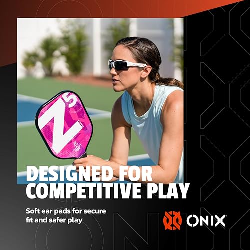 ONIX Pickleball Falcon Eyewear Sun Protection Non-Slip Nose Piece Modern and Lightweight Secure Design - Image 4