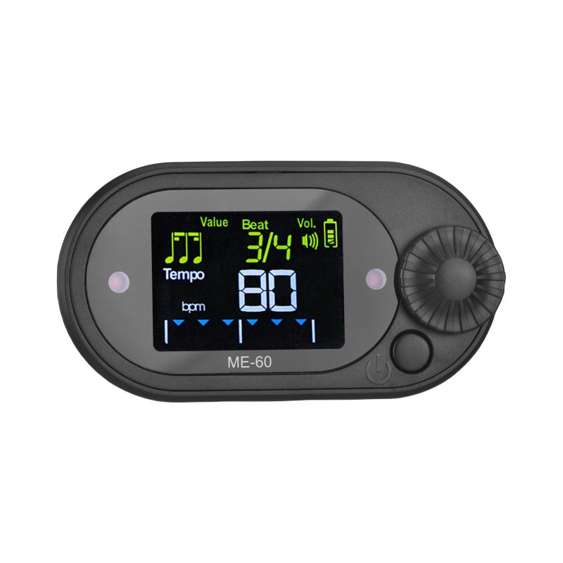 Meideal Electronic Metronome Color Screen 10 Beat Sounds Intuitive Display - High-Precision Timing Universal Beat Keeper for Musicians - Image 2