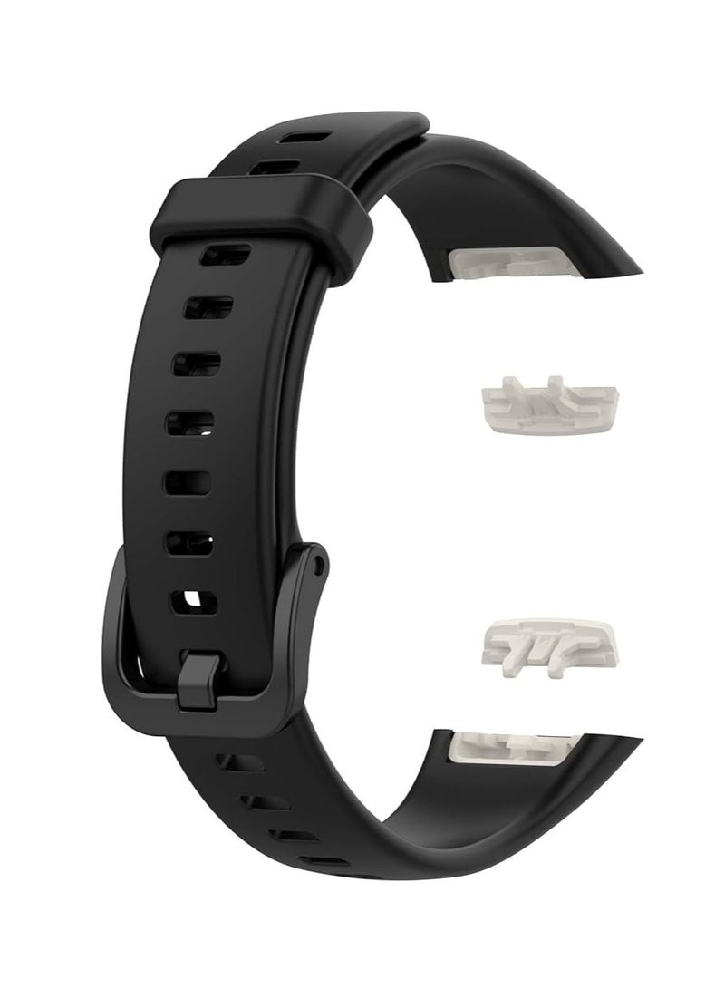 Compatible with Honor Band 6 Wristband/Huawei Band 6 Wristband, Quick Release Soft TPU Stainless Metal Clasp Replacement Bands for Honor Band 6/Huawei Band 6 - Image 3