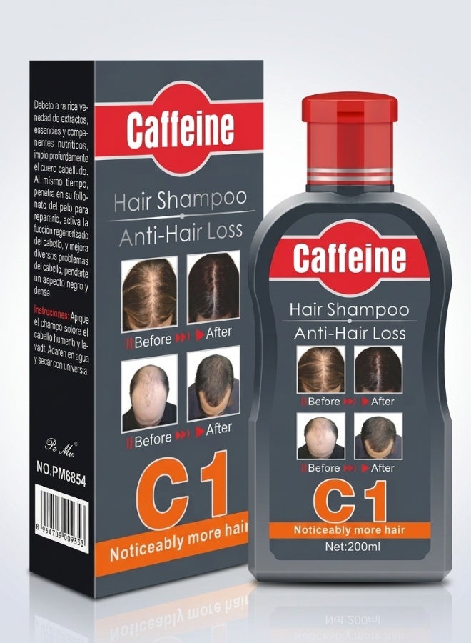 Caffeine C1 Anti Hair Loss Hair Shampoo 200 ml Caffeine Shampoo Hair Fall Control Strengthening Scalp Care Shampoo For Men And Women Healthy Hair Growth - Image 1