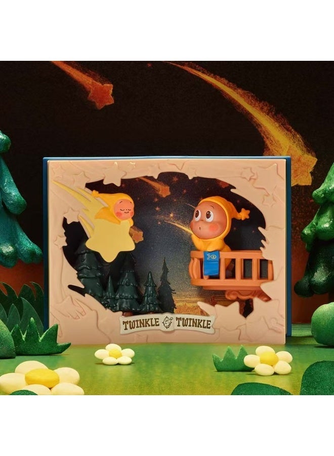 عام وميض وميض تضيء سلسلة المشهد يدوية الصنع لعبة أطفال هدية صندوق أعمى يدوية الصنع الديكور - Image 2