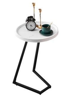 DubaiGallery Side table simple and modern corner sofa aesthetic standing table oval coffee table tea table wood floor design home furniture  - Image 1